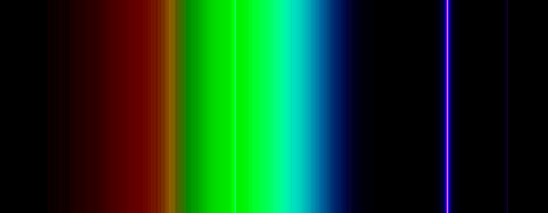 Atlas 30W T12 Green (unfiltered) fluorescent tube output spectrum